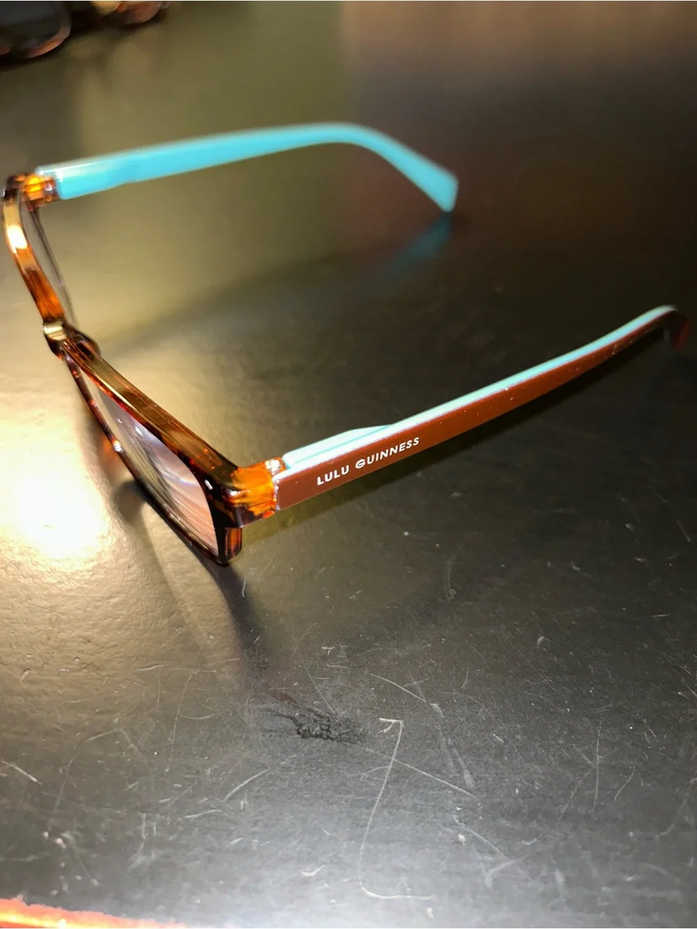 Reading Glasses  Tortoiseshell Glasses with Teal Arms